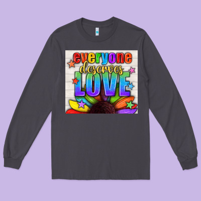 Everyone Deserves Love Pride Lgbtq+ Tumbler Long Sleeve Tee Designed By Bundleandbundleshop