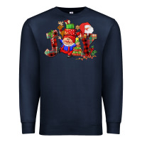 Navy christmas joy  gnome Premium Sweatshirt - CowGirlArtShop