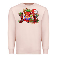 Pale Pink christmas joy  gnome Premium Sweatshirt - CowGirlArtShop
