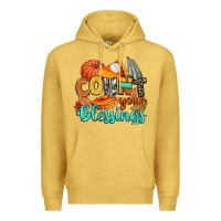 Antique Gold count your blessings Premium Hoodie - CowGirlArtShop