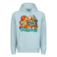 Blue Mist count your blessings Premium Hoodie - CowGirlArtShop