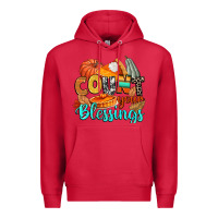 Cardinal count your blessings Premium Hoodie - CowGirlArtShop