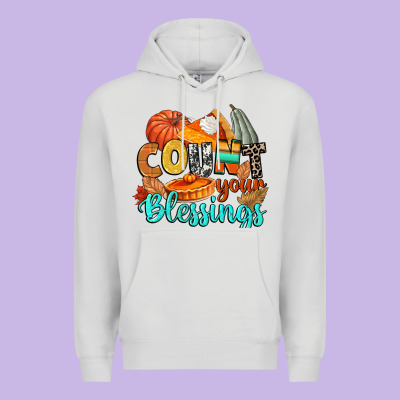 Count Your Blessings Premium Hoodie Designed By Cowgirlartshop