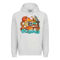 Dove Grey count your blessings Premium Hoodie - CowGirlArtShop