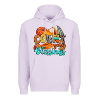 Lilac count your blessings Premium Hoodie - CowGirlArtShop