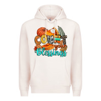 Pale Pink count your blessings Premium Hoodie - CowGirlArtShop
