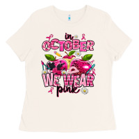 Bone in october we wear pink teachers Ladies Tee - AdoDesignShop