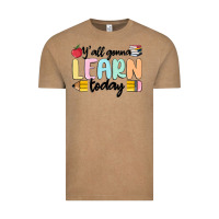 Vintage Coffee y'all gonna learn today Vintage Tee - MaliasSmallBusiness