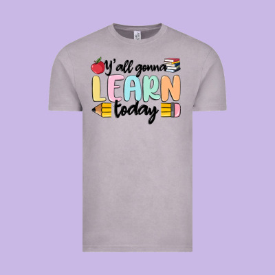 Y'all Gonna Learn Today Vintage Tee Designed By Maliassmallbusiness