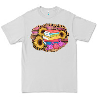 Dove Grey books sunflower back to school background Premium Tee - AdoDesignShop