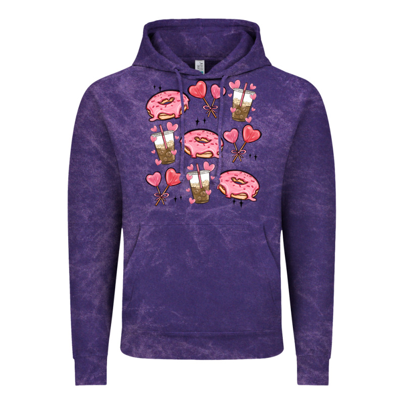 Valentines Day Doodles Vintage Hoodie by MaliasSmallBusiness | Teevron