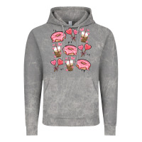 Cloud Rock valentines day doodles Vintage Hoodie - MaliasSmallBusiness
