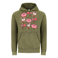Vintage Olive valentines day doodles Vintage Hoodie - MaliasSmallBusiness
