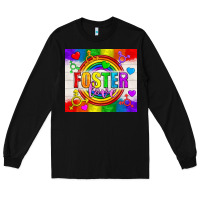 Black Foster Love LGBTQ+ Tumbler Long Sleeve Tee - BundleAndBundleShop