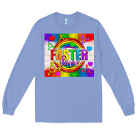 Colony Blue Foster Love LGBTQ+ Tumbler Long Sleeve Tee - BundleAndBundleShop
