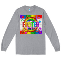 Heather Grey Foster Love LGBTQ+ Tumbler Long Sleeve Tee - BundleAndBundleShop