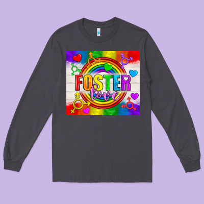 Foster Love Lgbtq+ Tumbler Long Sleeve Tee Designed By Bundleandbundleshop