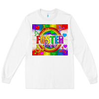 White Foster Love LGBTQ+ Tumbler Long Sleeve Tee - BundleAndBundleShop