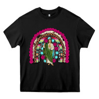 Black san judas rainbow Heavy Core Tee - JahusDesignShop