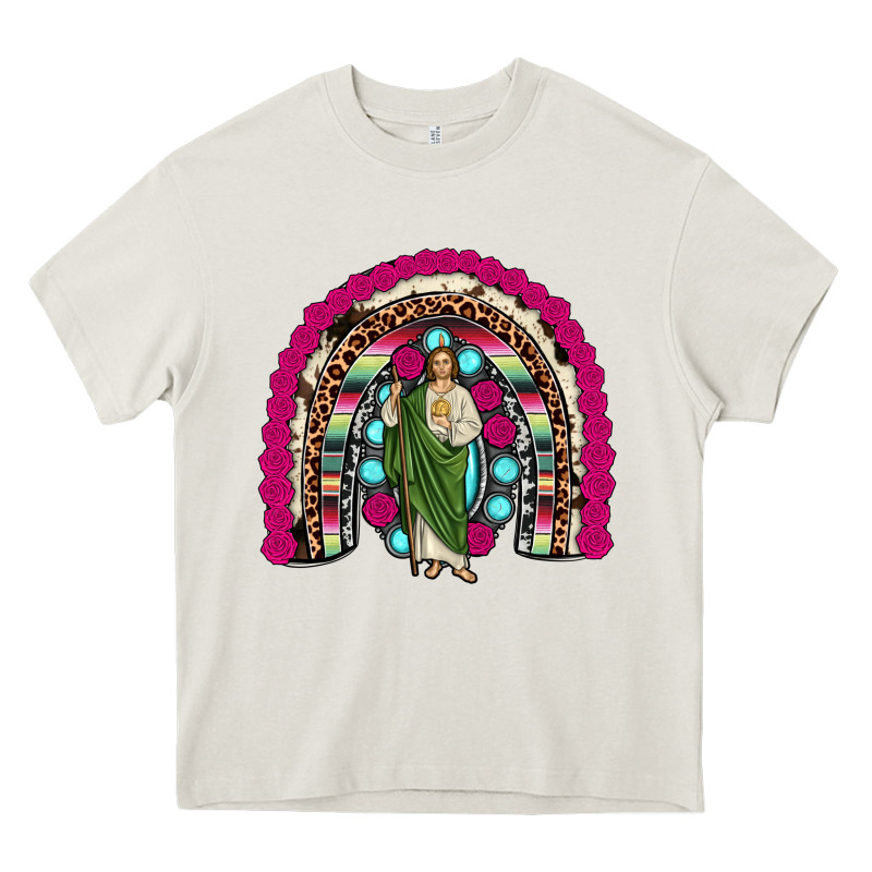San Judas Rainbow Heavy Core Tee by JahusDesignShop | Teevron