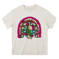 Cream san judas rainbow Heavy Core Tee - JahusDesignShop