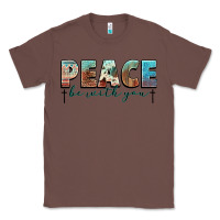 Chestnut peace be with you cross Classic Tee - NancyCooperArtShop