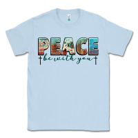 Peace Be With You Cross Classic Tee | Teevron