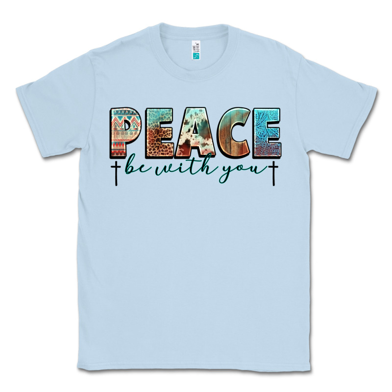 Peace Be With You Cross Classic Tee by NancyCooperArtShop | Teevron