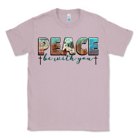 Lilac peace be with you cross Classic Tee - NancyCooperArtShop