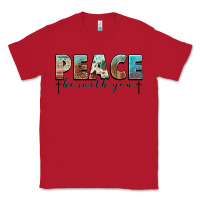 Red peace be with you cross Classic Tee - NancyCooperArtShop