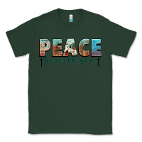 Sports Green peace be with you cross Classic Tee - NancyCooperArtShop