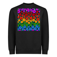 Black Pride lgbtq flowers seamless pattern Heavyweight Sweatshirt - BundleAndBundleShop