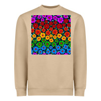 Pride Lgbtq Flowers Seamless Pattern Heavyweight Sweatshirt | Teevron