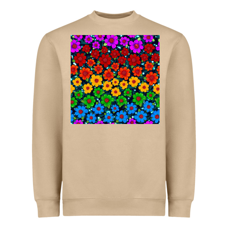 Pride Lgbtq Flowers Seamless Pattern Heavyweight Sweatshirt by BundleAndBundleShop | Teevron