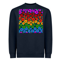 Navy Pride lgbtq flowers seamless pattern Heavyweight Sweatshirt - BundleAndBundleShop