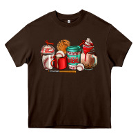 Chocolate Brown baseball coffee cup Heavy Core Tee - AdoDesignShop
