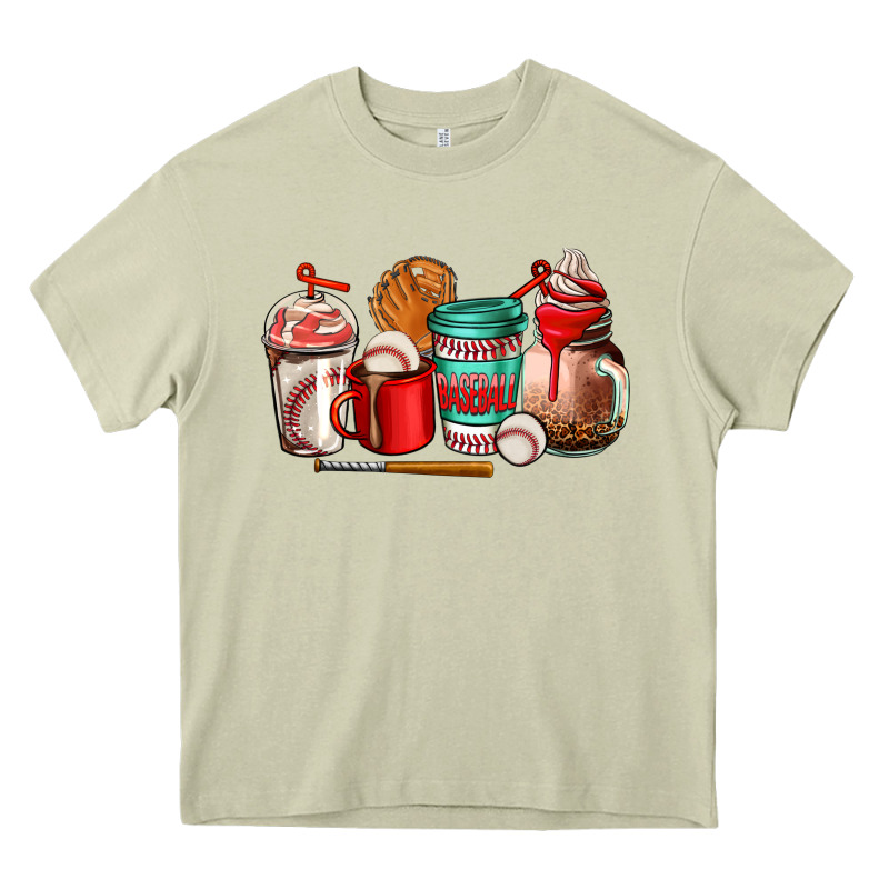 Baseball Coffee Cup Heavy Core Tee by AdoDesignShop | Teevron