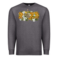 Charcoal Heather 2023 skeleton middle finger new year Premium Sweatshirt - CowGirlArtShop