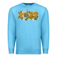 Ocean Blue 2023 skeleton middle finger new year Premium Sweatshirt - CowGirlArtShop