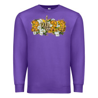 Purple 2023 skeleton middle finger new year Premium Sweatshirt - CowGirlArtShop