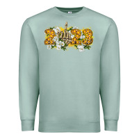 Seafoam 2023 skeleton middle finger new year Premium Sweatshirt - CowGirlArtShop