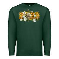 Sports Green 2023 skeleton middle finger new year Premium Sweatshirt - CowGirlArtShop