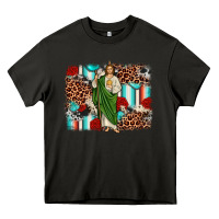 Asphalt san judas leopard cowhide background Heavy Core Tee - JahusDesignShop