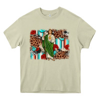 Mossy san judas leopard cowhide background Heavy Core Tee - JahusDesignShop