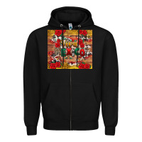 Black Viva Mexico Zipper Hoodie - texasbilliewilder