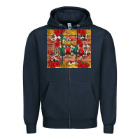 Navy Viva Mexico Zipper Hoodie - texasbilliewilder