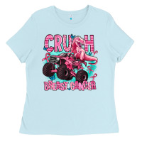 Baby Blue crush breast cancer Ladies Tee - AdoDesignShop