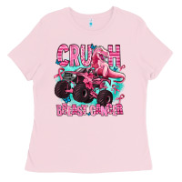 Bubblegum Pink crush breast cancer Ladies Tee - AdoDesignShop