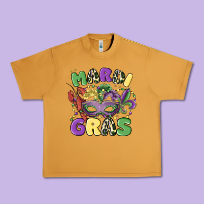Mardi Gras Urban Heavy Tee Designed By Maliassmallbusiness