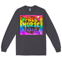 Smoke Free Nurse Hugs LGBTQ+ Tumbler Long Sleeve Tee - BundleAndBundleShop